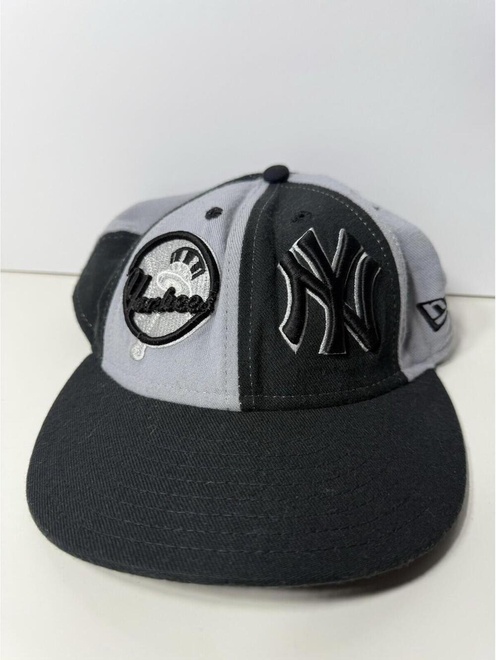 New York Yankees MLB Genuine Merchandise Black 59Fifty New Era Hat Size 7 3/8